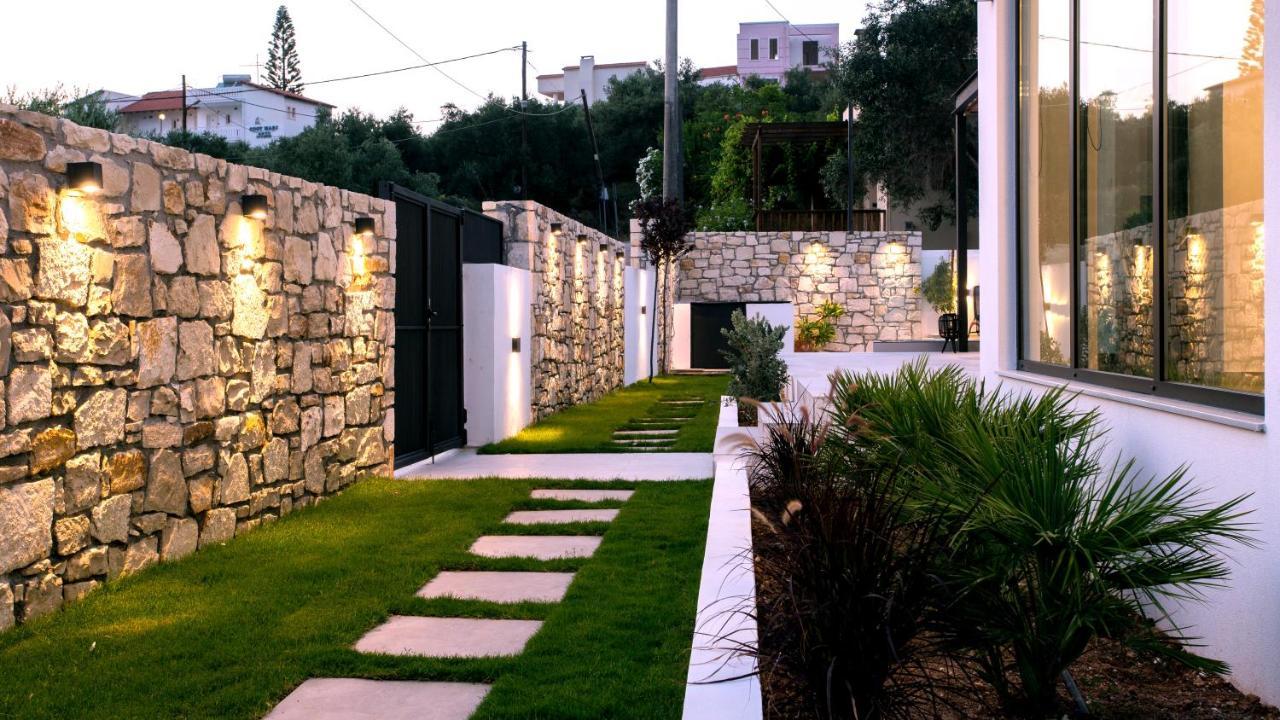 Avrilia Seaside Villa Heated Pool Almyrida  Bagian luar foto