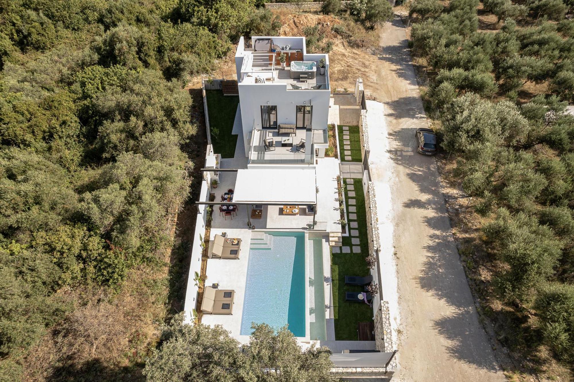 Avrilia Seaside Villa Heated Pool Almyrida  Bagian luar foto