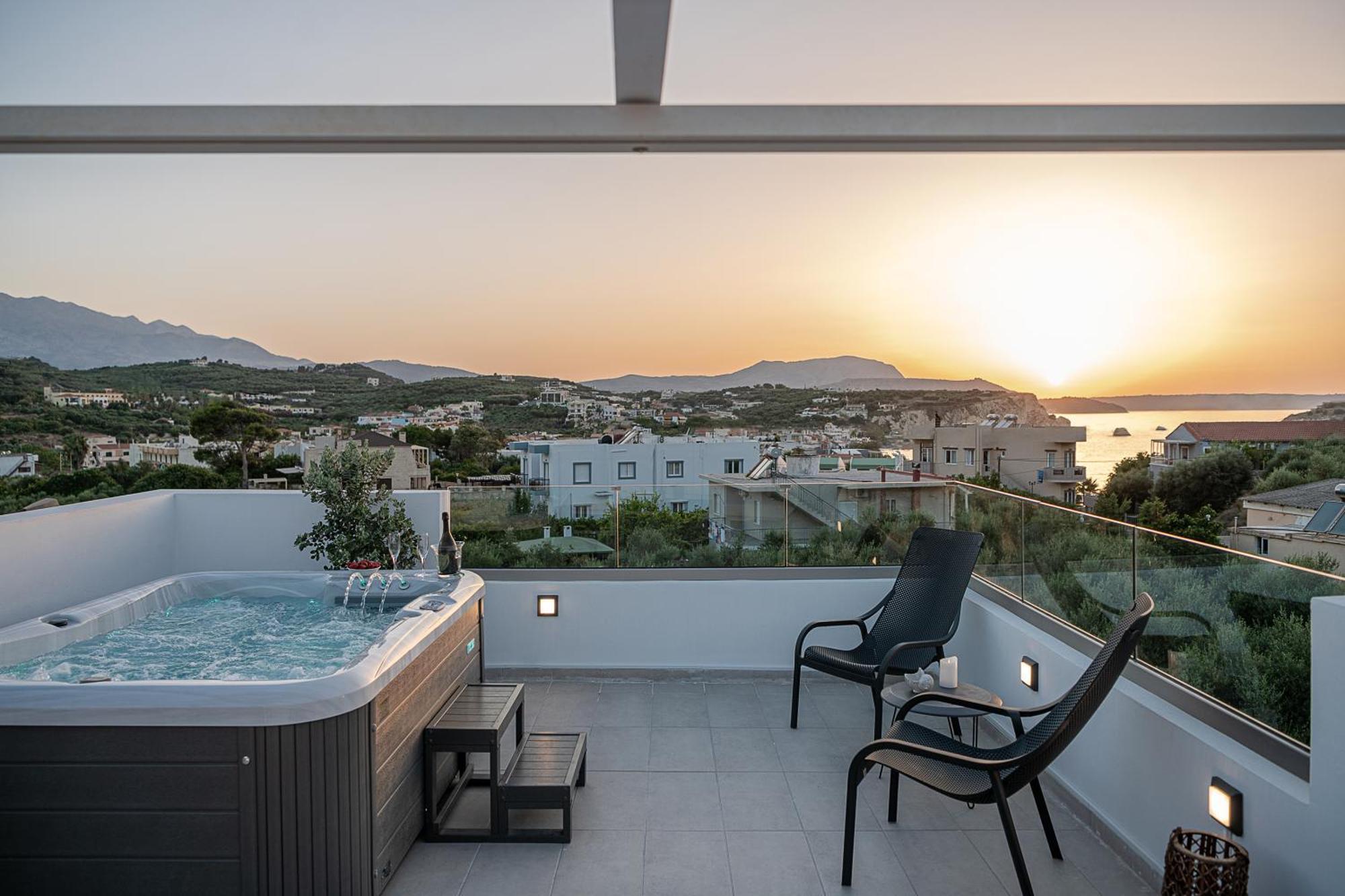 Avrilia Seaside Villa Heated Pool Almyrida  Bagian luar foto
