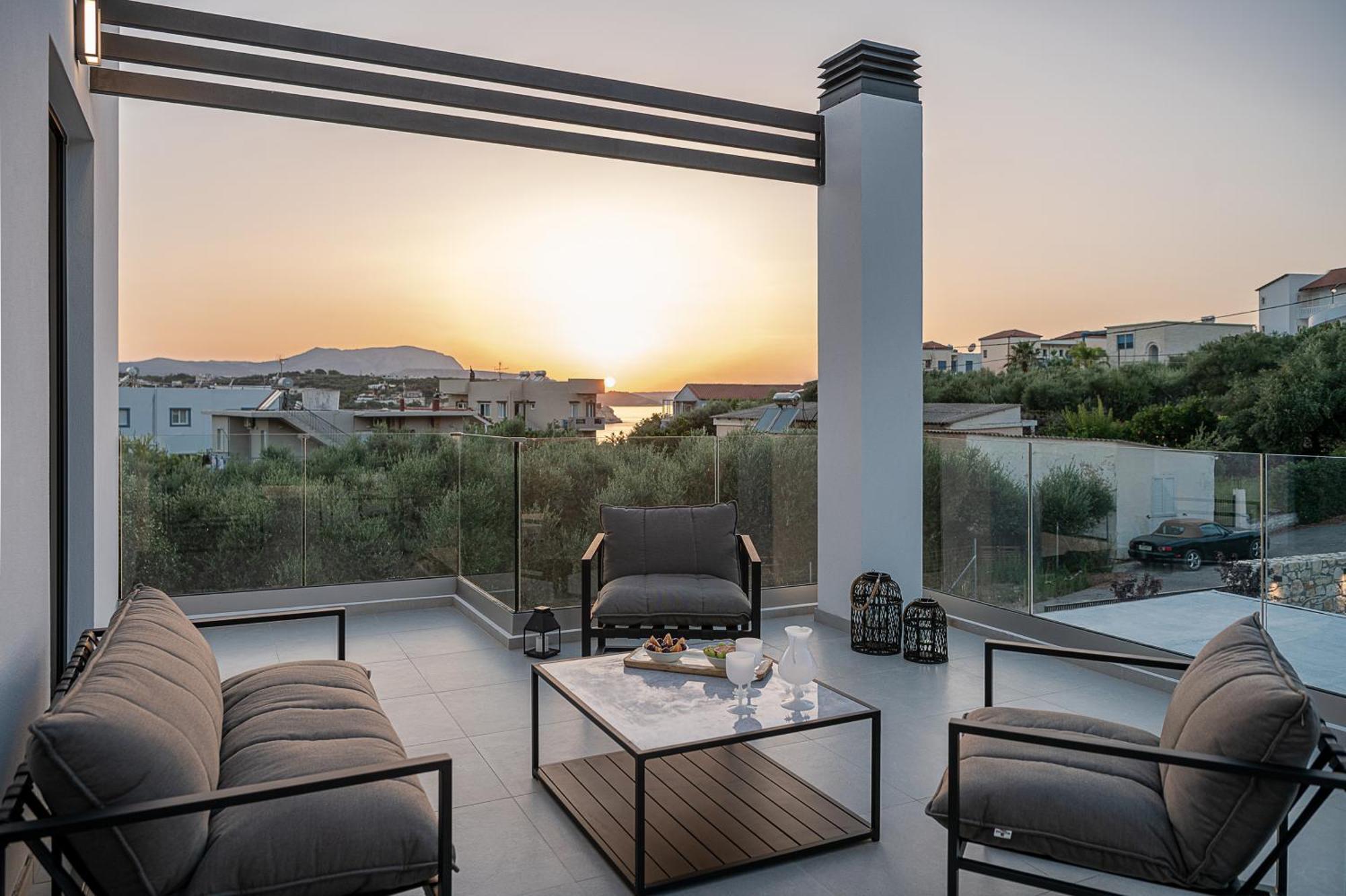 Avrilia Seaside Villa Heated Pool Almyrida  Bagian luar foto