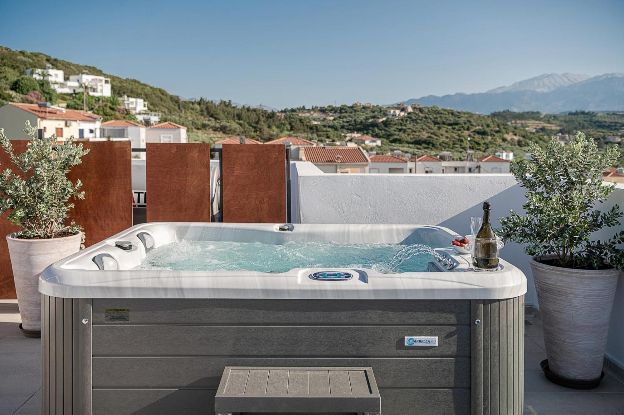 Avrilia Seaside Villa Heated Pool Almyrida  Bagian luar foto